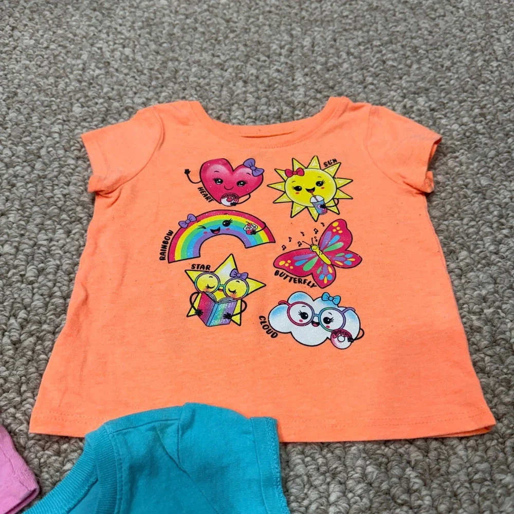 Childrens Place Toddler Girls Size 12-18 Months‎ 3 Pcs T Shirts